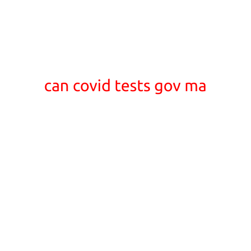 Can COVID Tests Be Governed by Massachusetts?