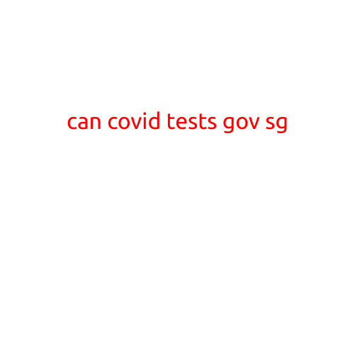 Can COVID-19 Tests Govern Singapore?