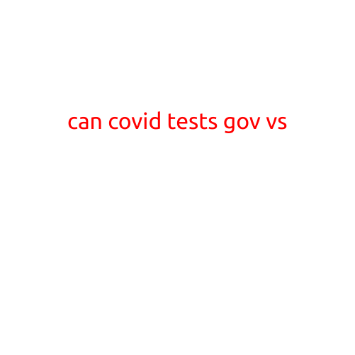 Here is an article with the title "Can Covid Tests Govern vs?"