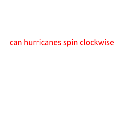 Can Hurricanes Spin Clockwise?