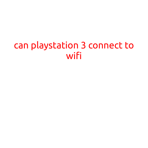 Can PlayStation 3 Connect to WiFi?