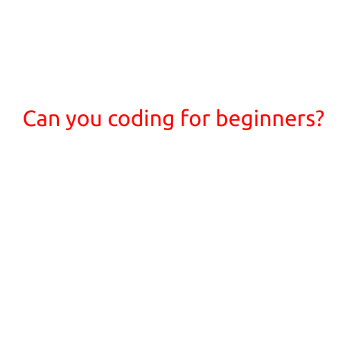 Can You Code for Beginners?