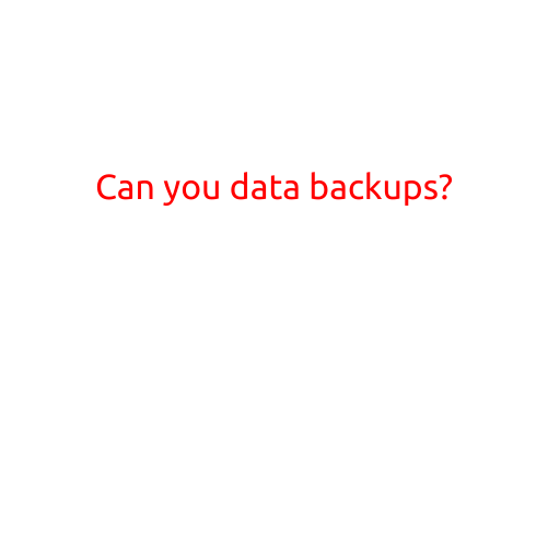 Can You Really Afford to Ignore Data Backups?