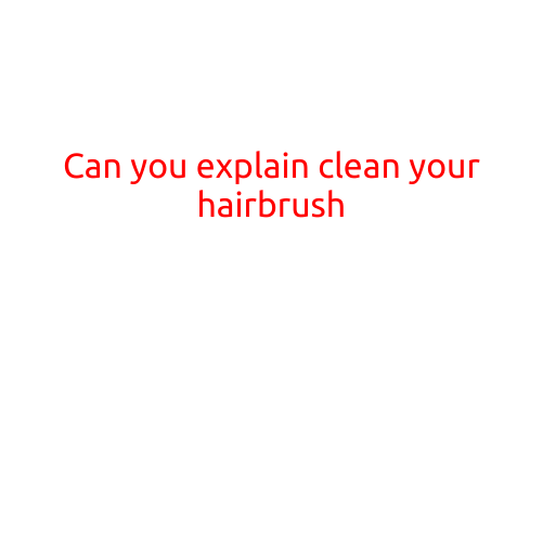 Can You Explain: Clean Your Hairbrush?