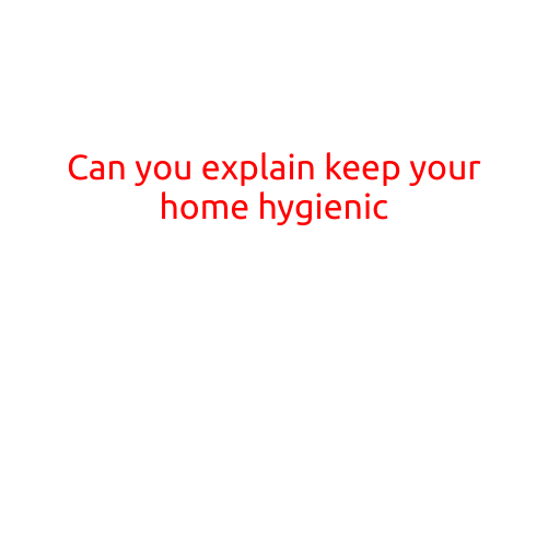 Can You Explain: Keep Your Home Hygienic