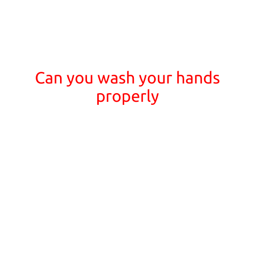 Can You Wash Your Hands Properly?