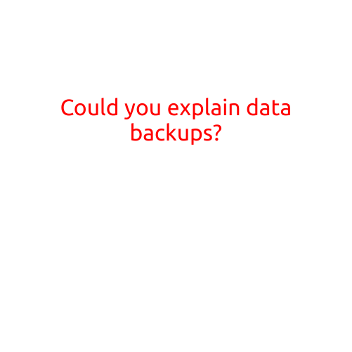 Could You Explain Data Backups?