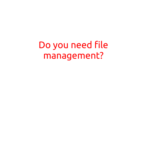 Do You Need File Management?