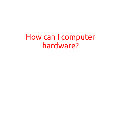 How Can I Buy Computer Hardware?