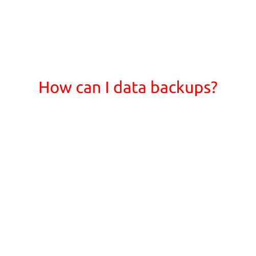 How Can I Ensure My Data Backups?