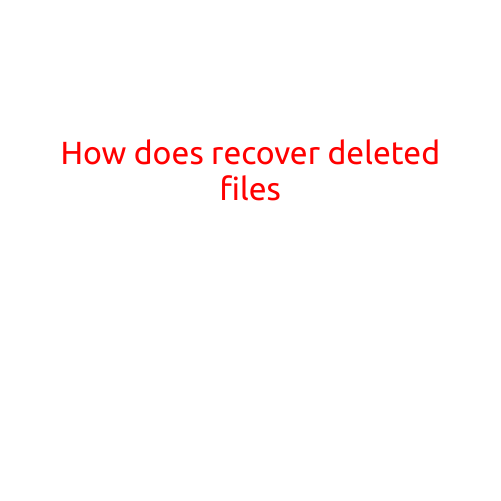 How to Recover Deleted Files: A Step-by-Step Guide