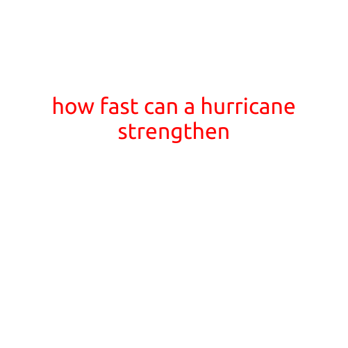 How Fast Can a Hurricane Strengthen?