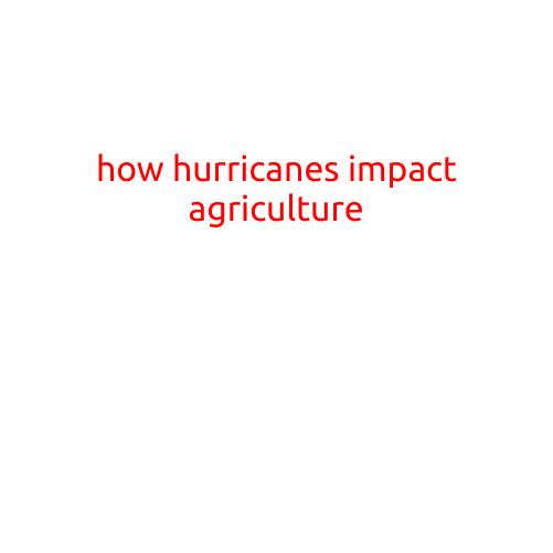 How Hurricanes Impact Agriculture