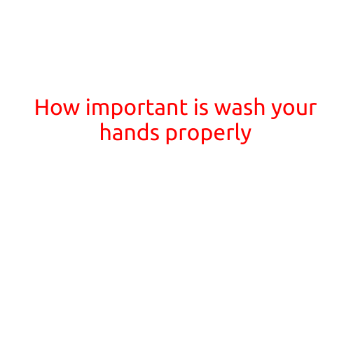 How Important is Washing Your Hands Properly?