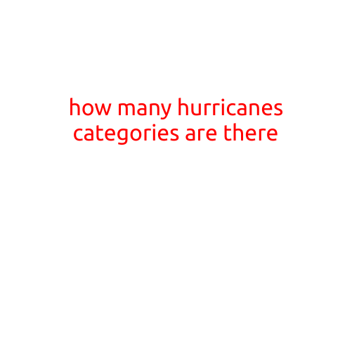 How Many Hurricanes Categories Are There?