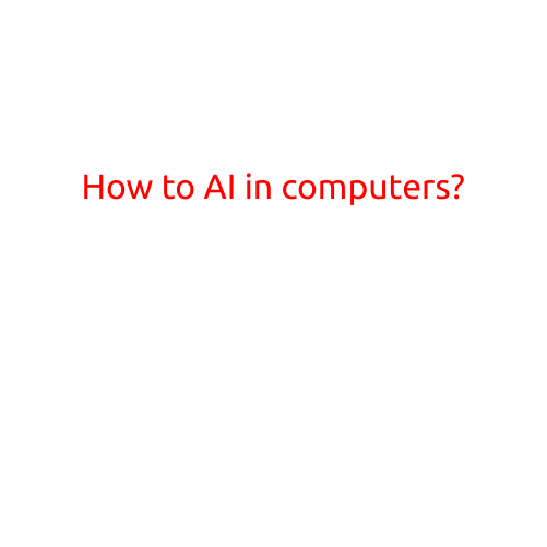 How to Work with AI in Computers?