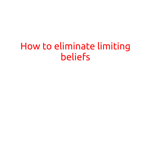 How to Eliminate Limiting Beliefs