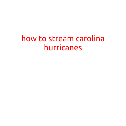 How to Stream Carolina Hurricanes