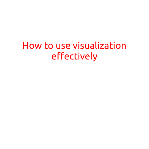 How to Use Visualization Effectively