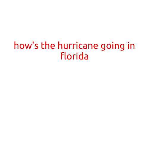 How's the Hurricane Going in Florida?