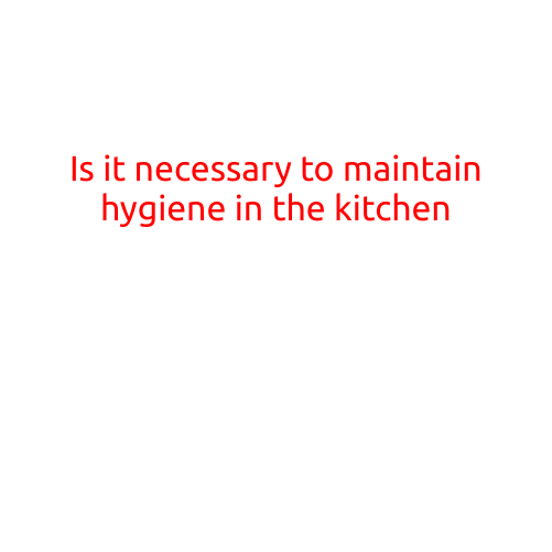 Is it Necessary to Maintain Hygiene in the Kitchen?