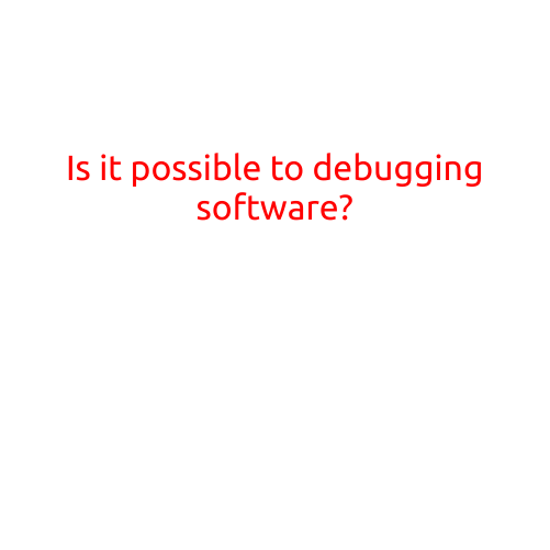 Is it Possible to Debug Software?