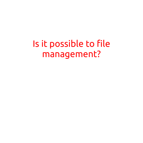 Is it Possible to Achieve Perfect File Management?