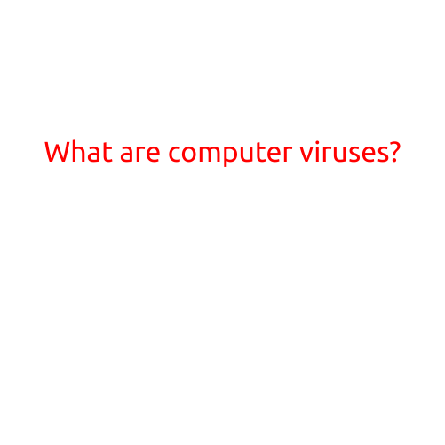 What are Computer Viruses?