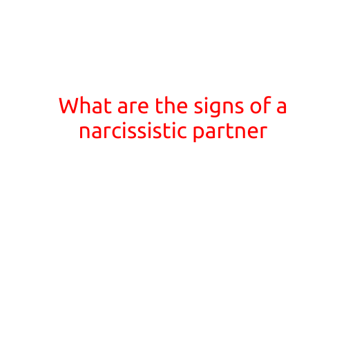 What are the signs of a narcissistic partner?