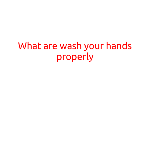 What are wash your hands properly