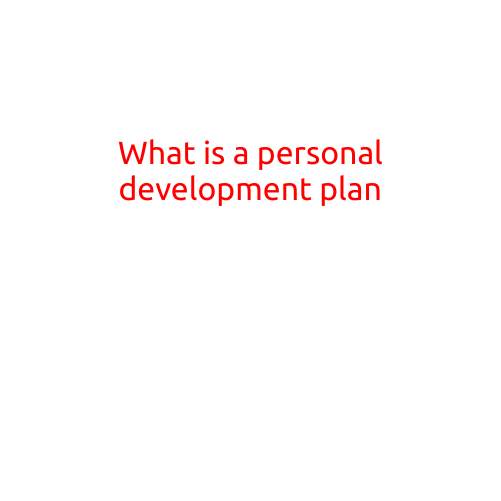 What is a Personal Development Plan?