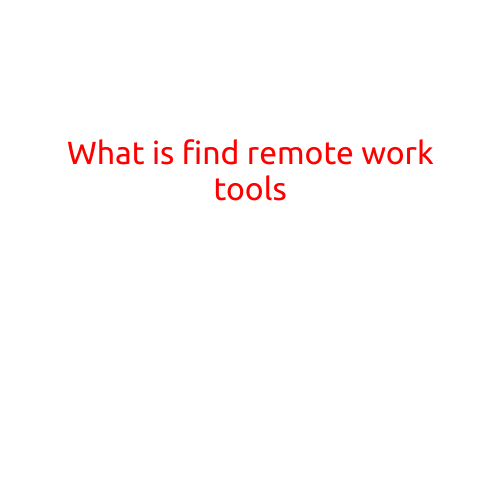 What is Find Remote Work Tools?