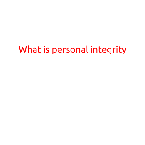 What is Personal Integrity?