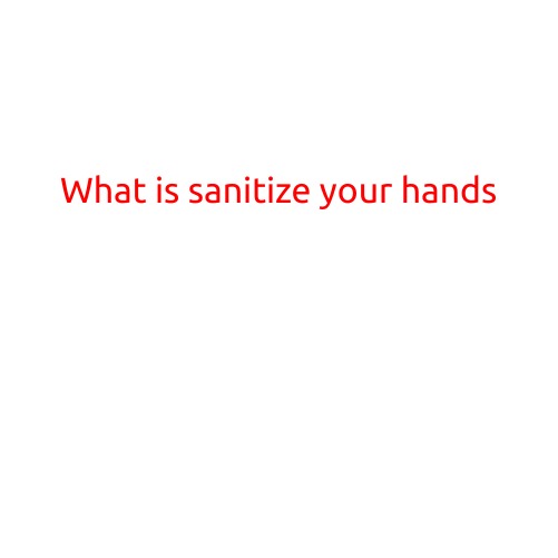 What is Sanitize Your Hands?