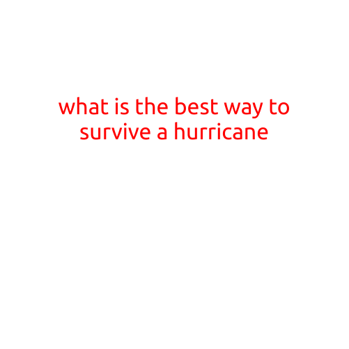 What is the Best Way to Survive a Hurricane?