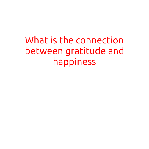 What is the Connection Between Gratitude and Happiness?