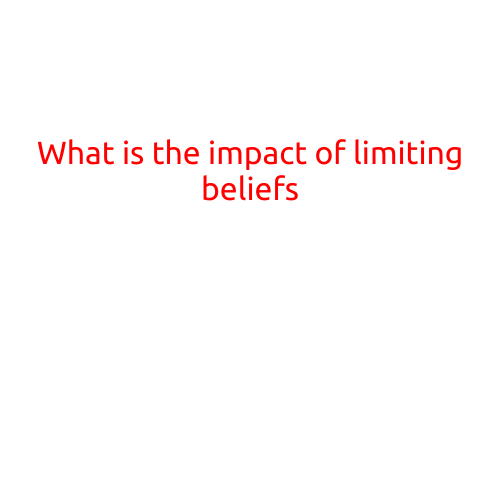 What is the Impact of Limiting Beliefs?