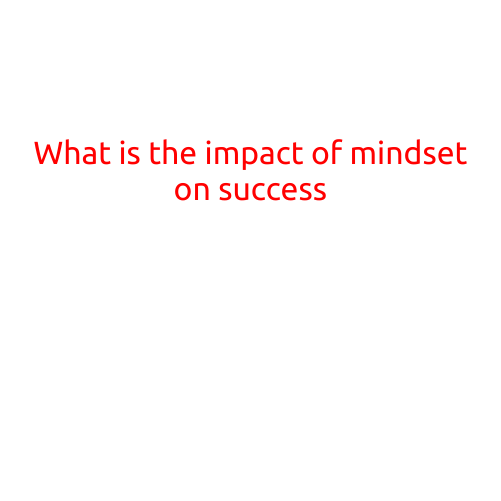 What is the Impact of Mindset on Success?