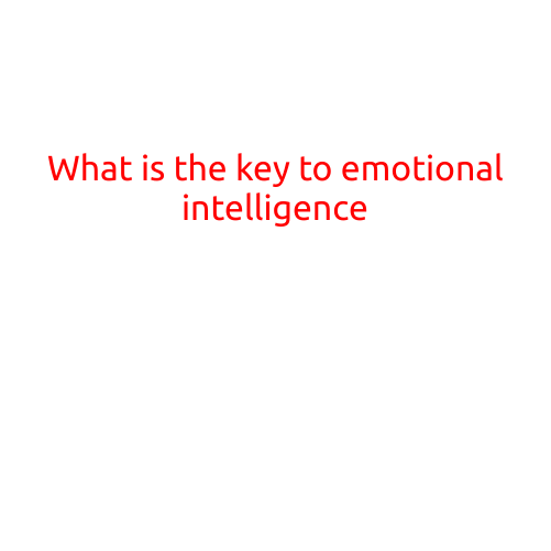 What is the Key to Emotional Intelligence?