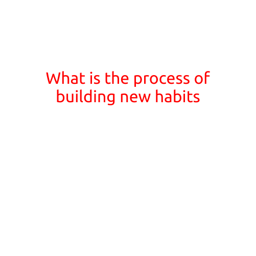 What is the Process of Building New Habits?