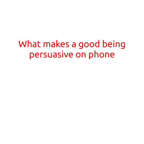 What Makes a Good Conversationalist Persuasive on the Phone