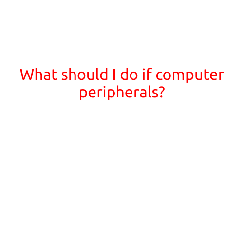 What Should I Do if Computer Peripherals Stop Working?