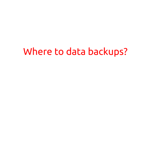 Where to Store Your Data Backups?