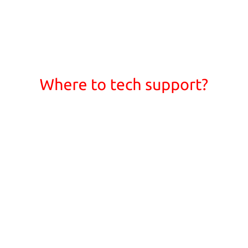 Where to Seek Tech Support?