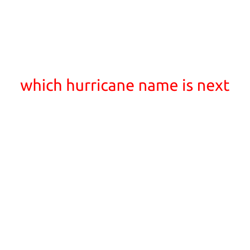 Which Hurricane Name is Next?