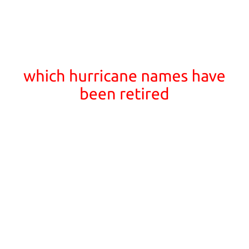 Which Hurricane Names Have Been Retired