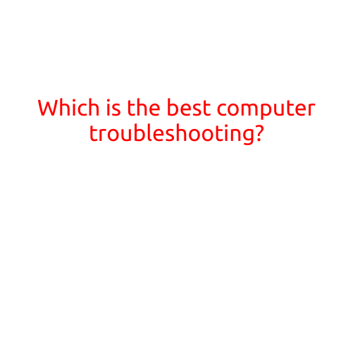 Which is the Best Computer Troubleshooting Method?