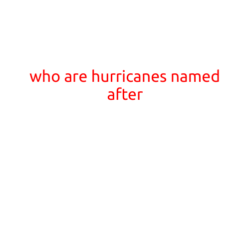 Who Are Hurricanes Named After?