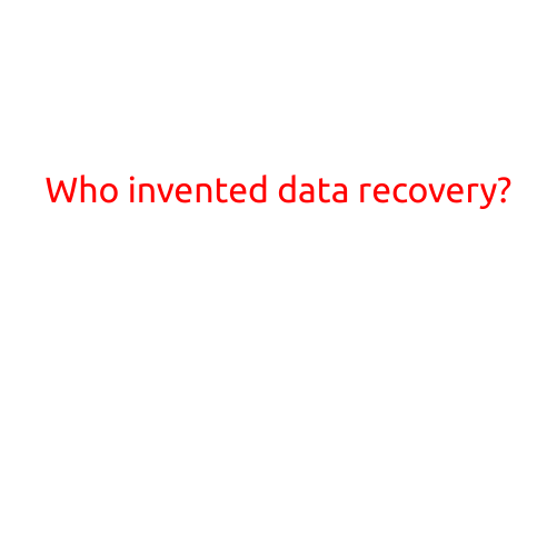 Who Invented Data Recovery?