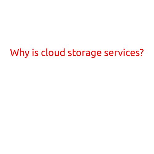 Why is Cloud Storage Services a Necessity in Today's Digital Age?